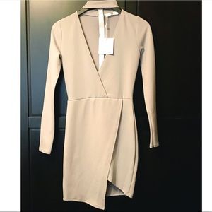 Light grey chocker dress; never worn